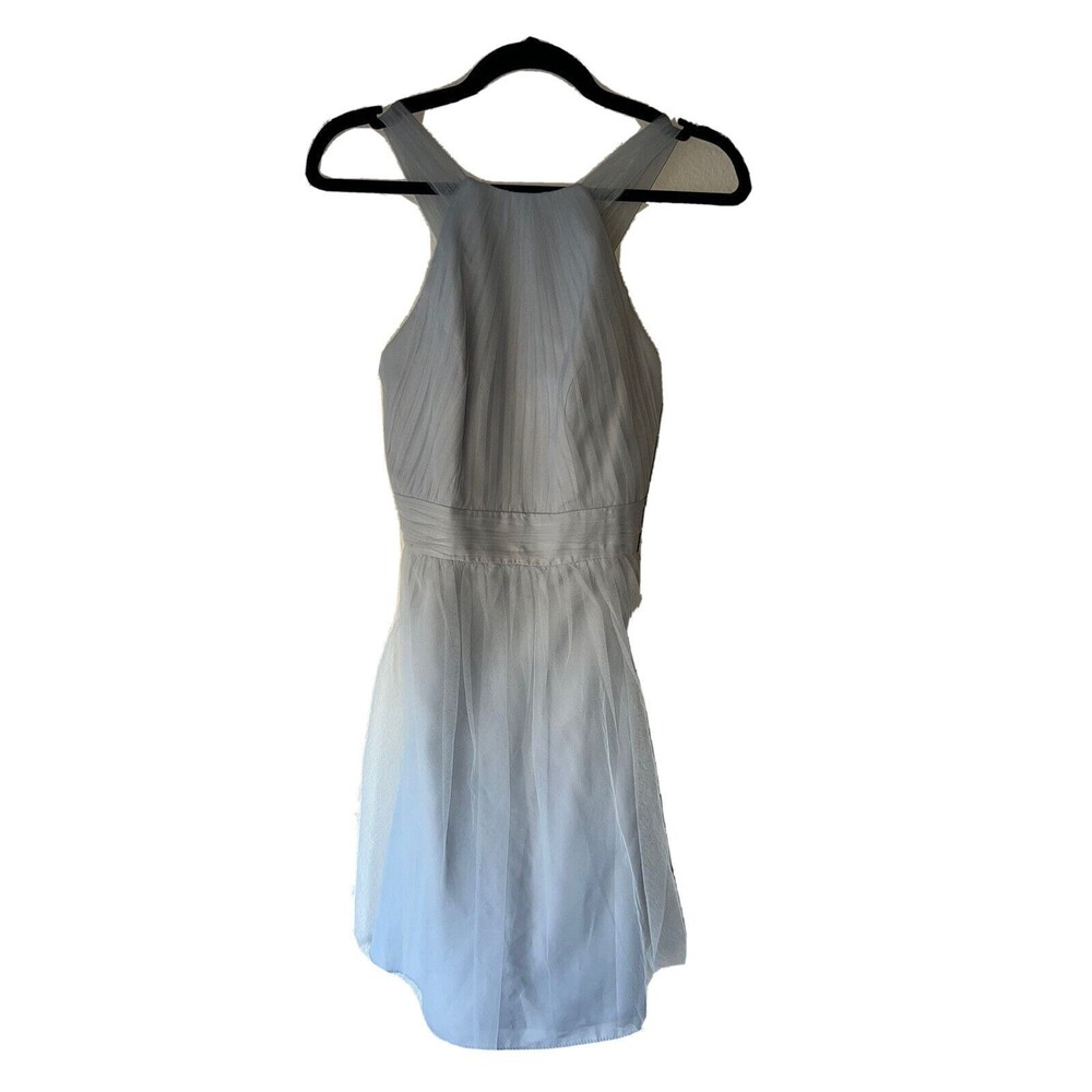NEW WITH TAGS DAVIDS BRIDAL LIGHT BLUE SHORT FORMAL DRESS SIZE 2